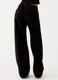 Keanna Low Rise Denim Jeans Black