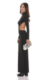 Cutout Maxi Dress in Black