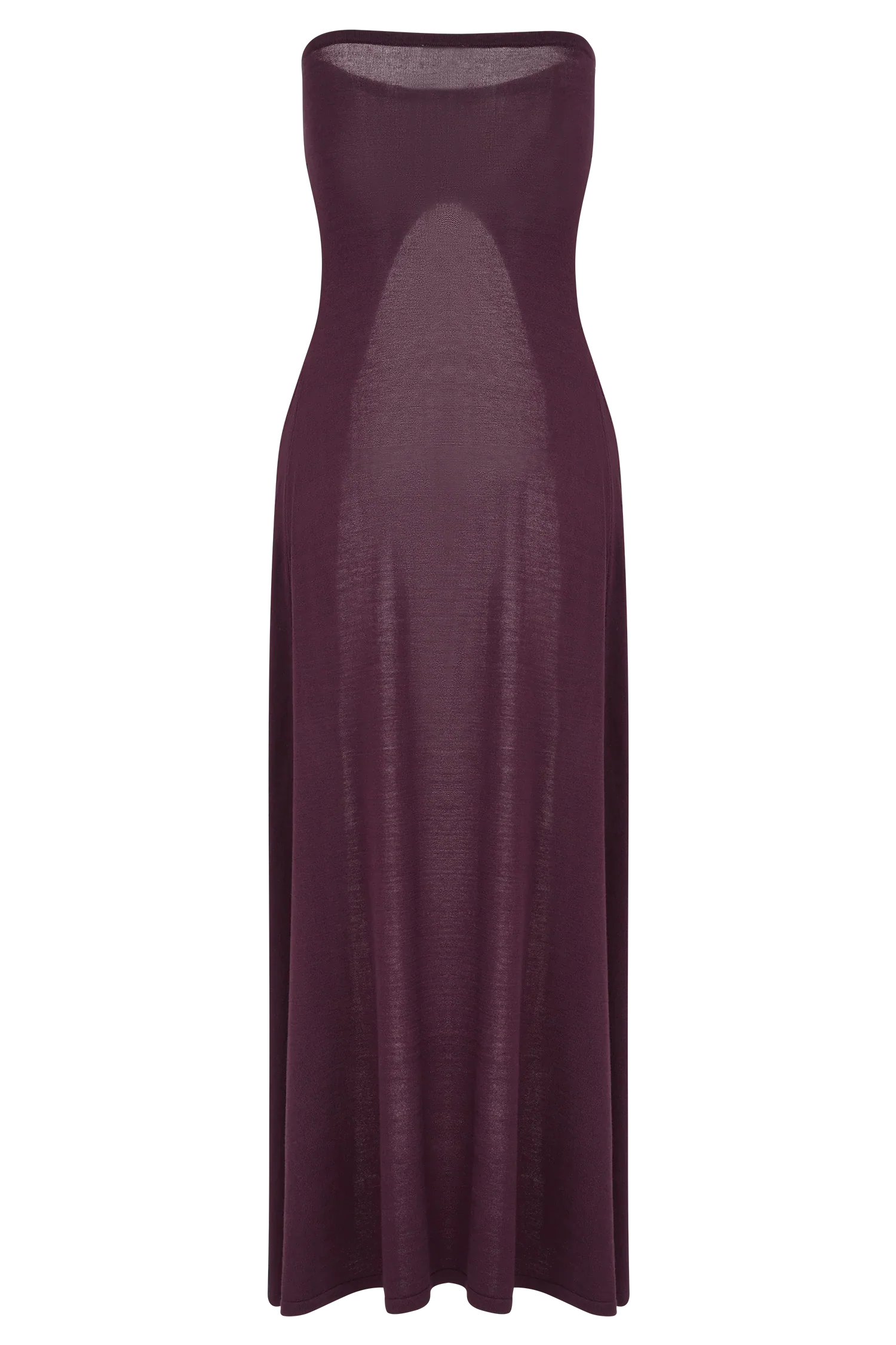 Marimae Long Knit Top Plum