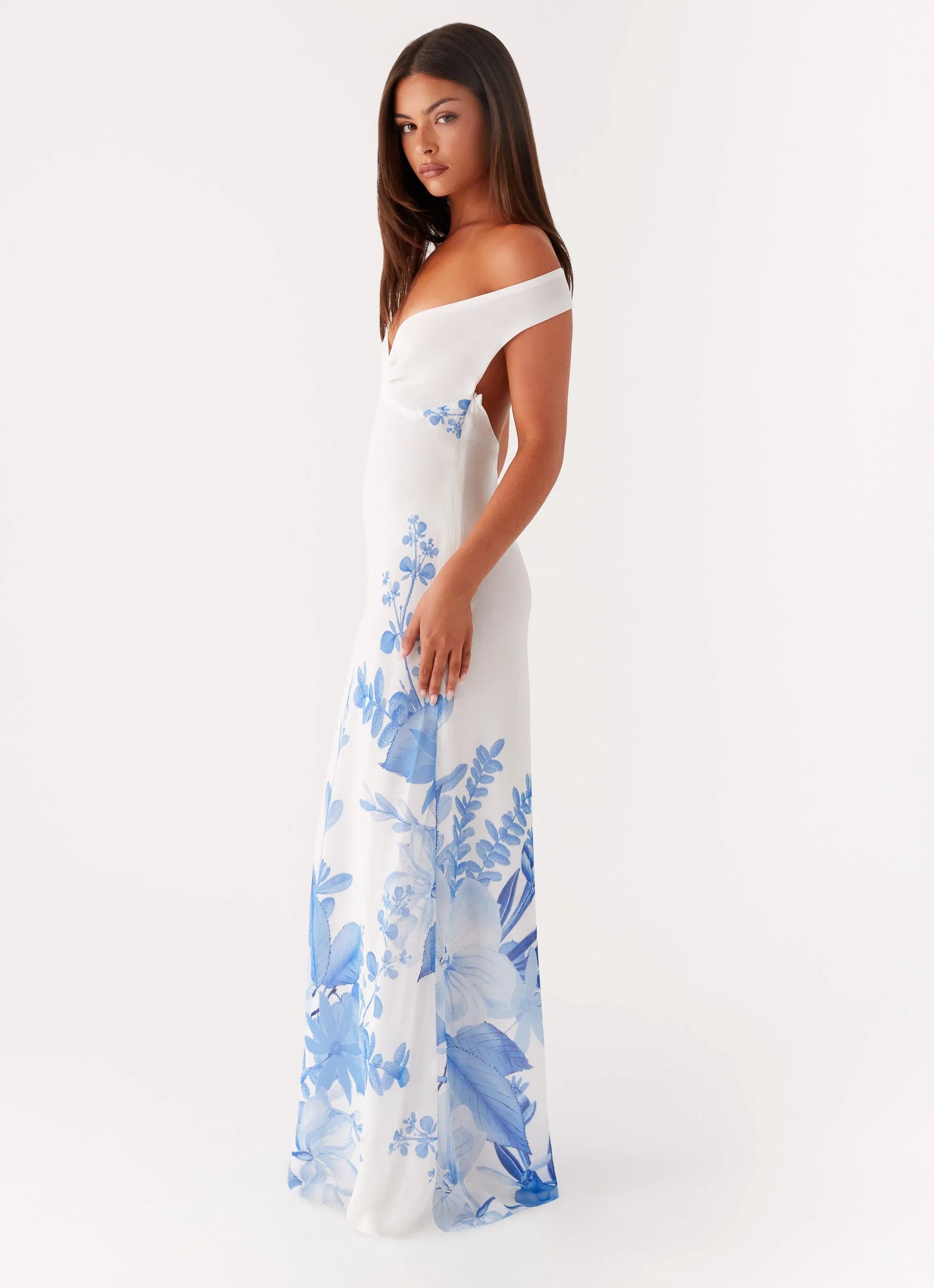 Krissa Maxi Dress Blue Floral