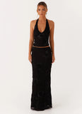 Radiate Maxi Skirt Black