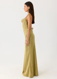Darius Maxi Dress Green Olive