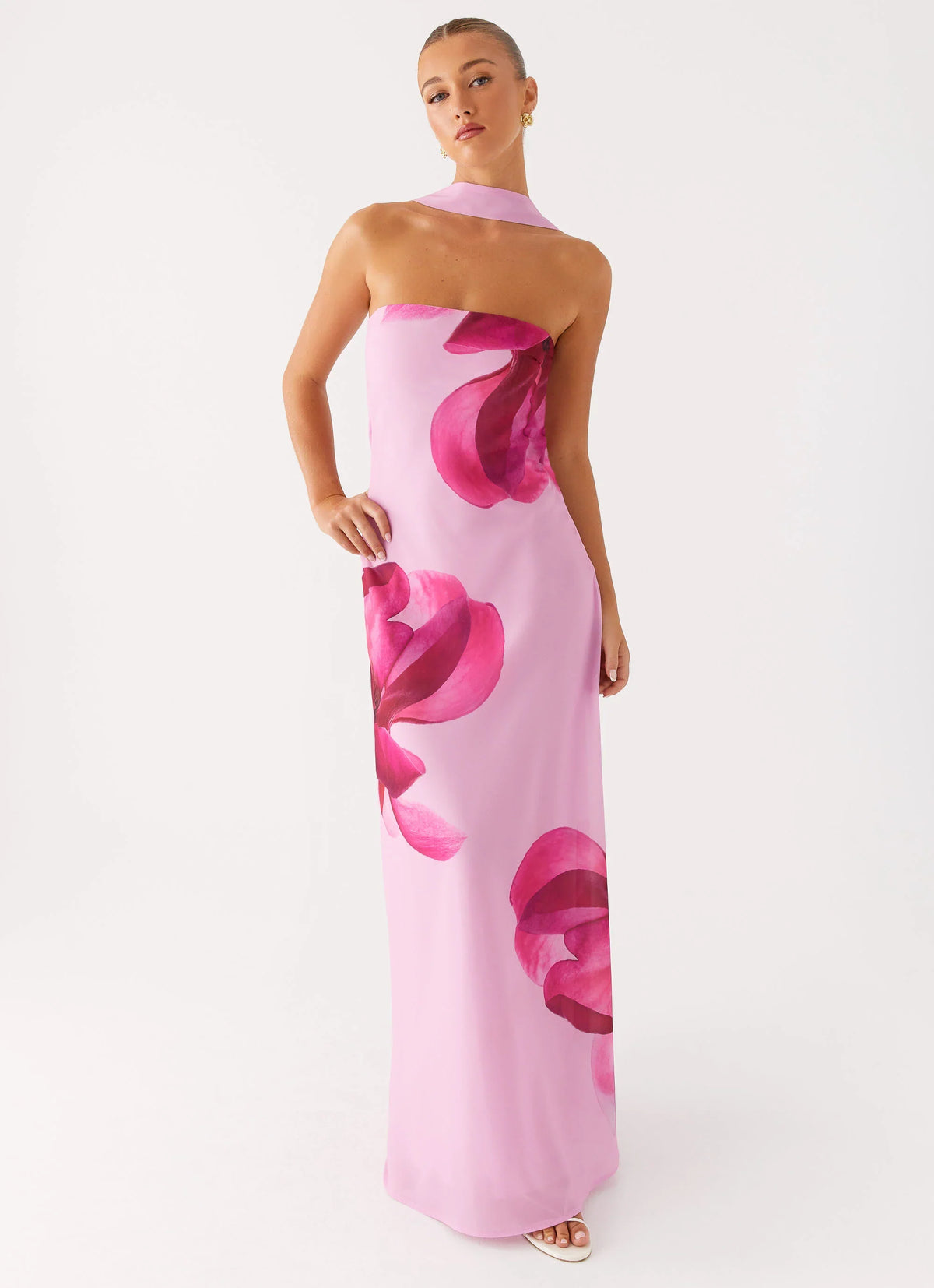 Prim Maxi Dress Pastel Pink