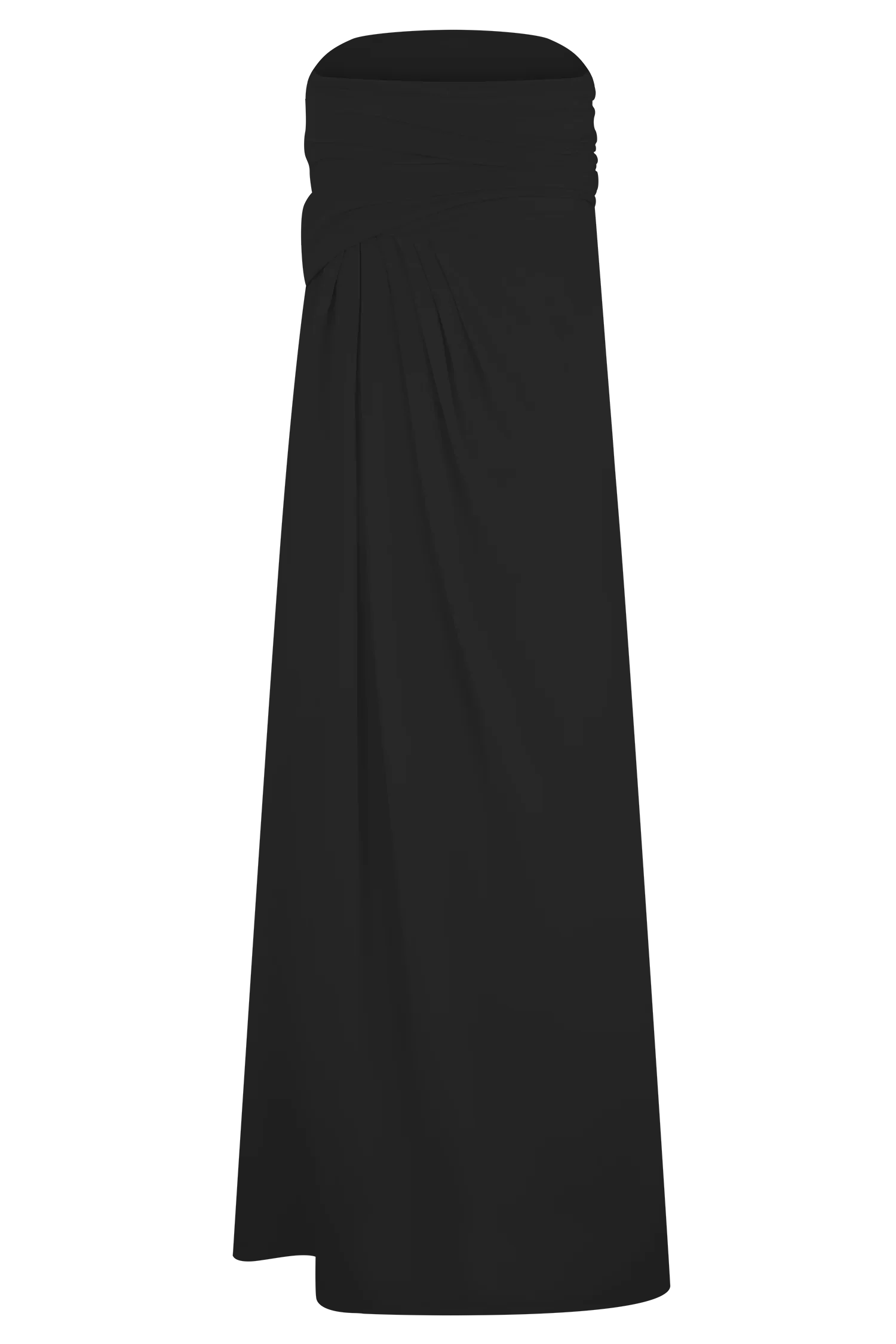 Calandra Slinky Maxi Skirt Black