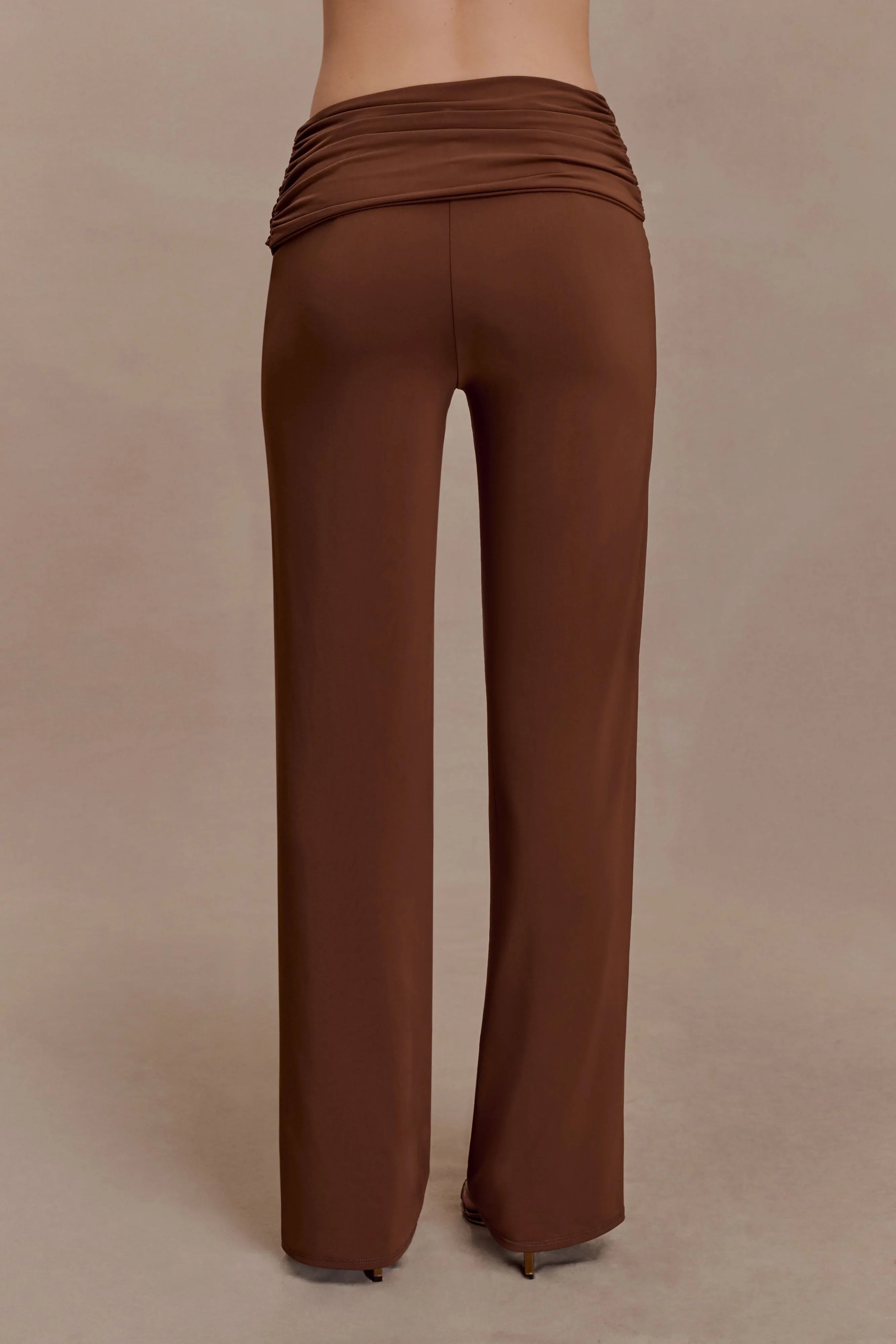 Lydia Slinky Straight Leg Pants Chocolate