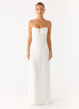 Already Know Lace Maxi Dress White
