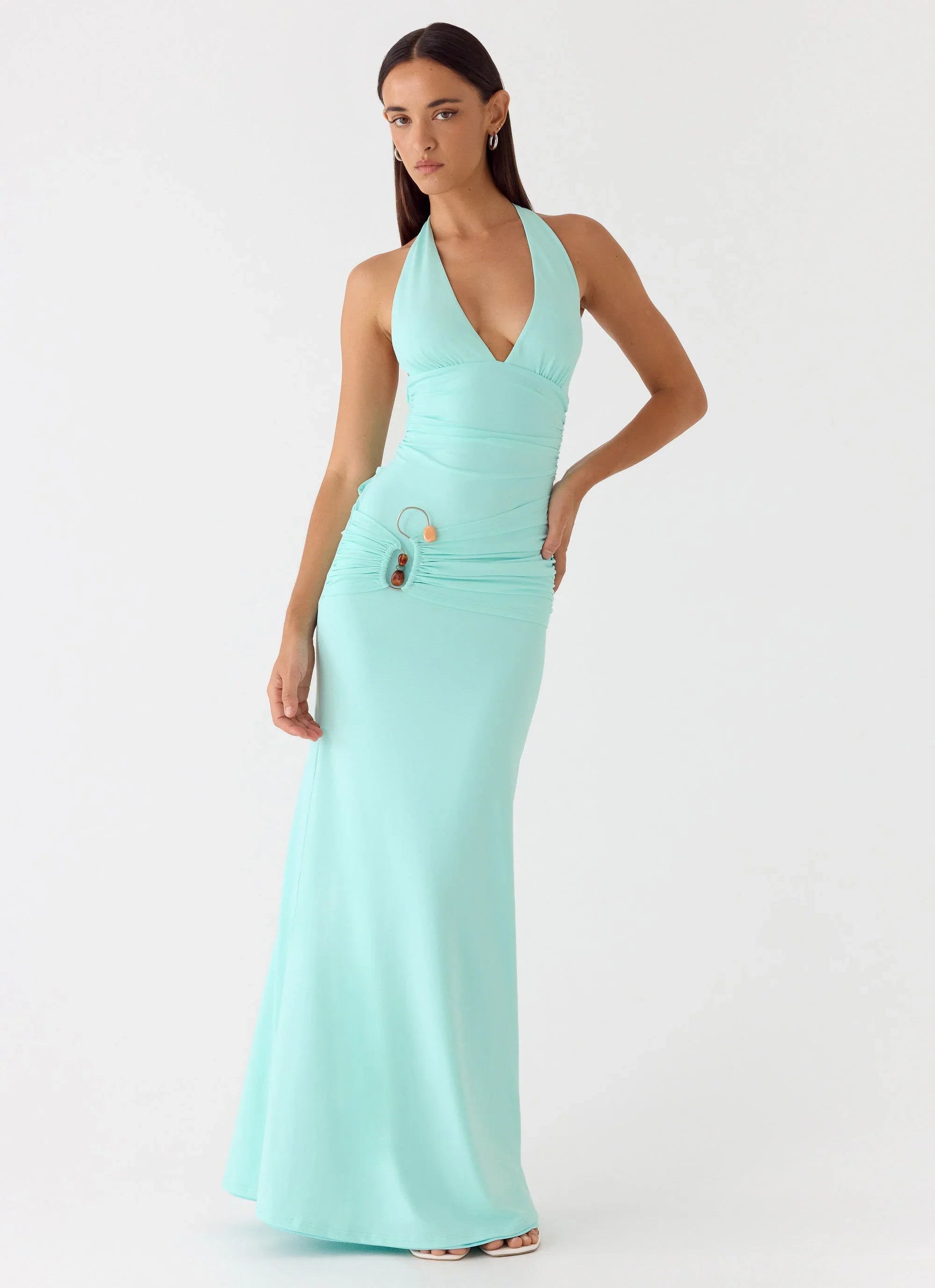 Rhia Halter Maxi Dress Mint