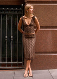Options Lace Top Chocolate