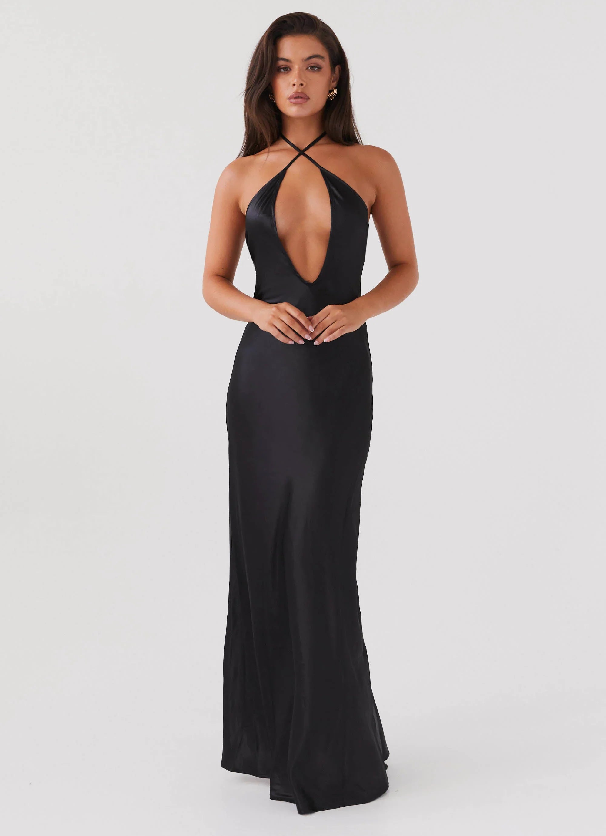 Noir Symphony Maxi Dress Black