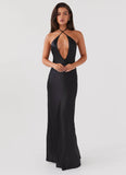 Noir Symphony Maxi Dress Black