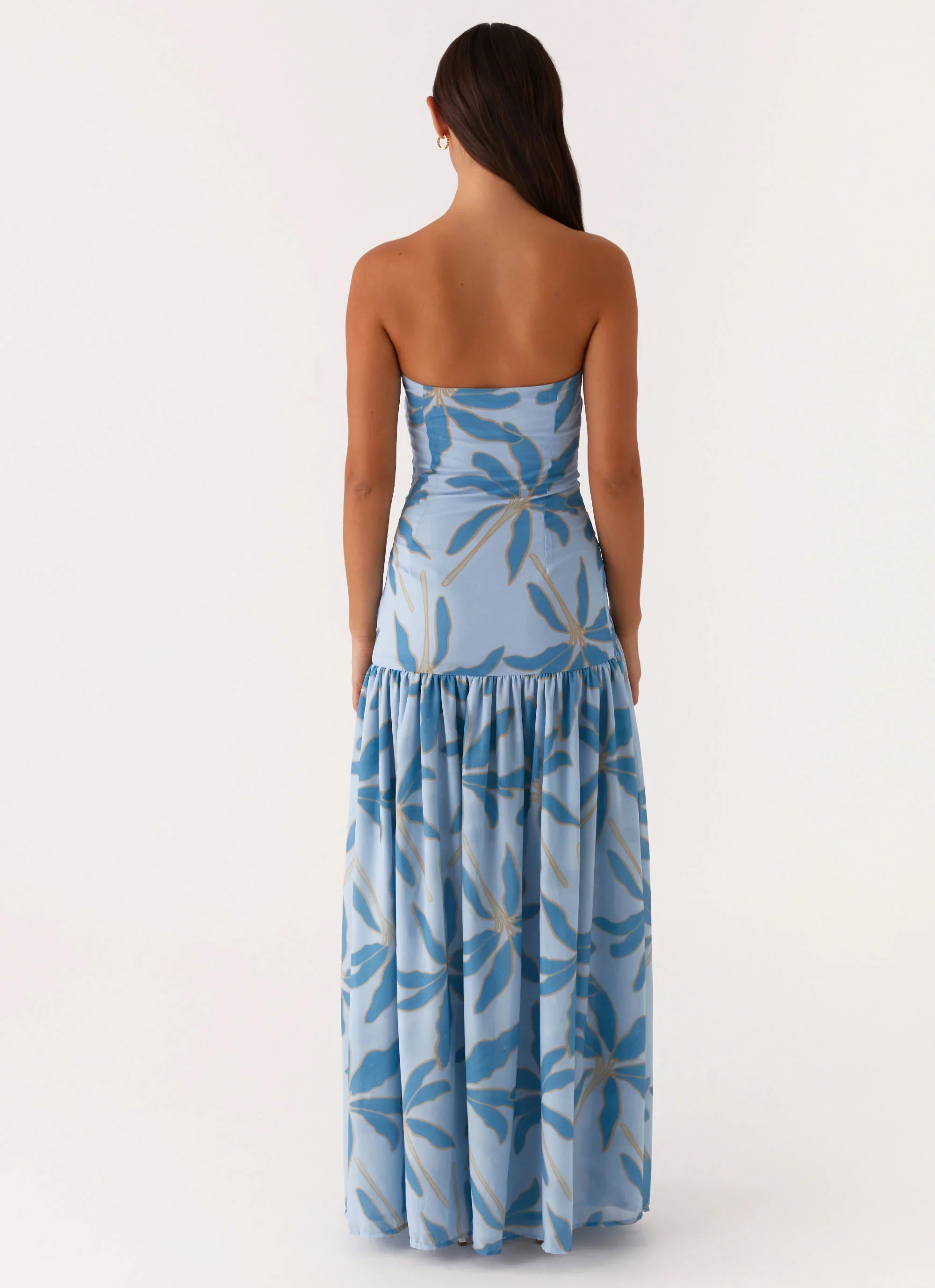 Eden Strapless Maxi Dress Opulent Blue
