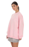 Lucy Oversized Crewneck in Pink