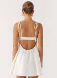 Take Me High Mini Dress White