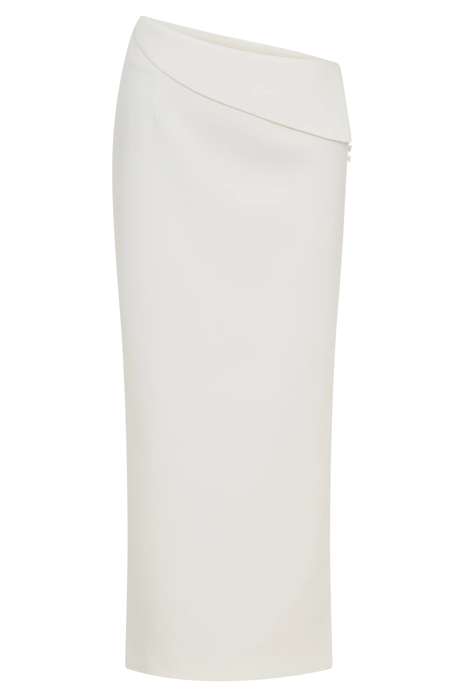 Astrid Suiting Midi Skirt White