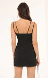 Mesh Cut Out Dress in Black