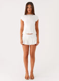 Landon Mini Skort White