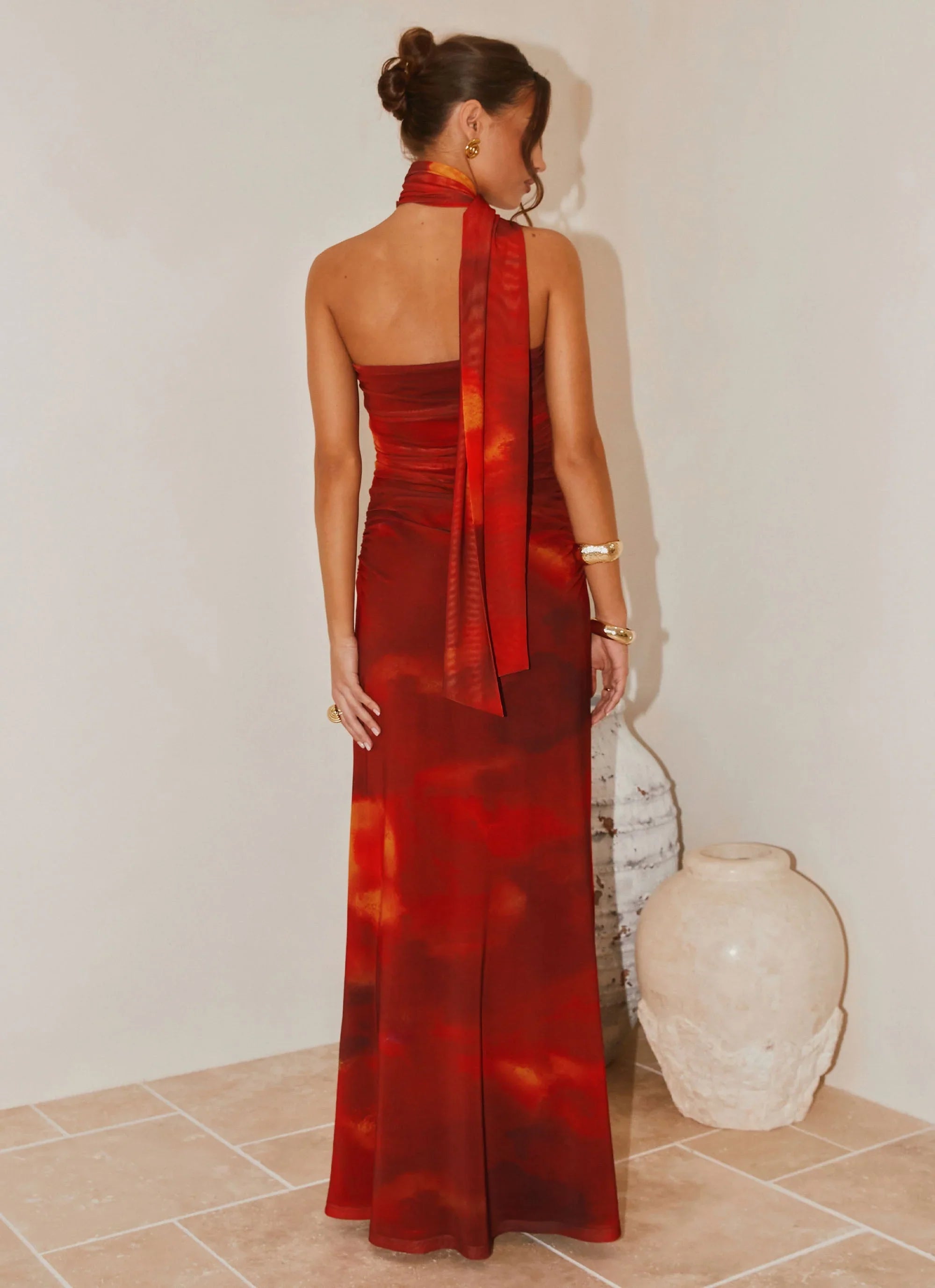 Songbird Maxi Dress Scarlet Blur