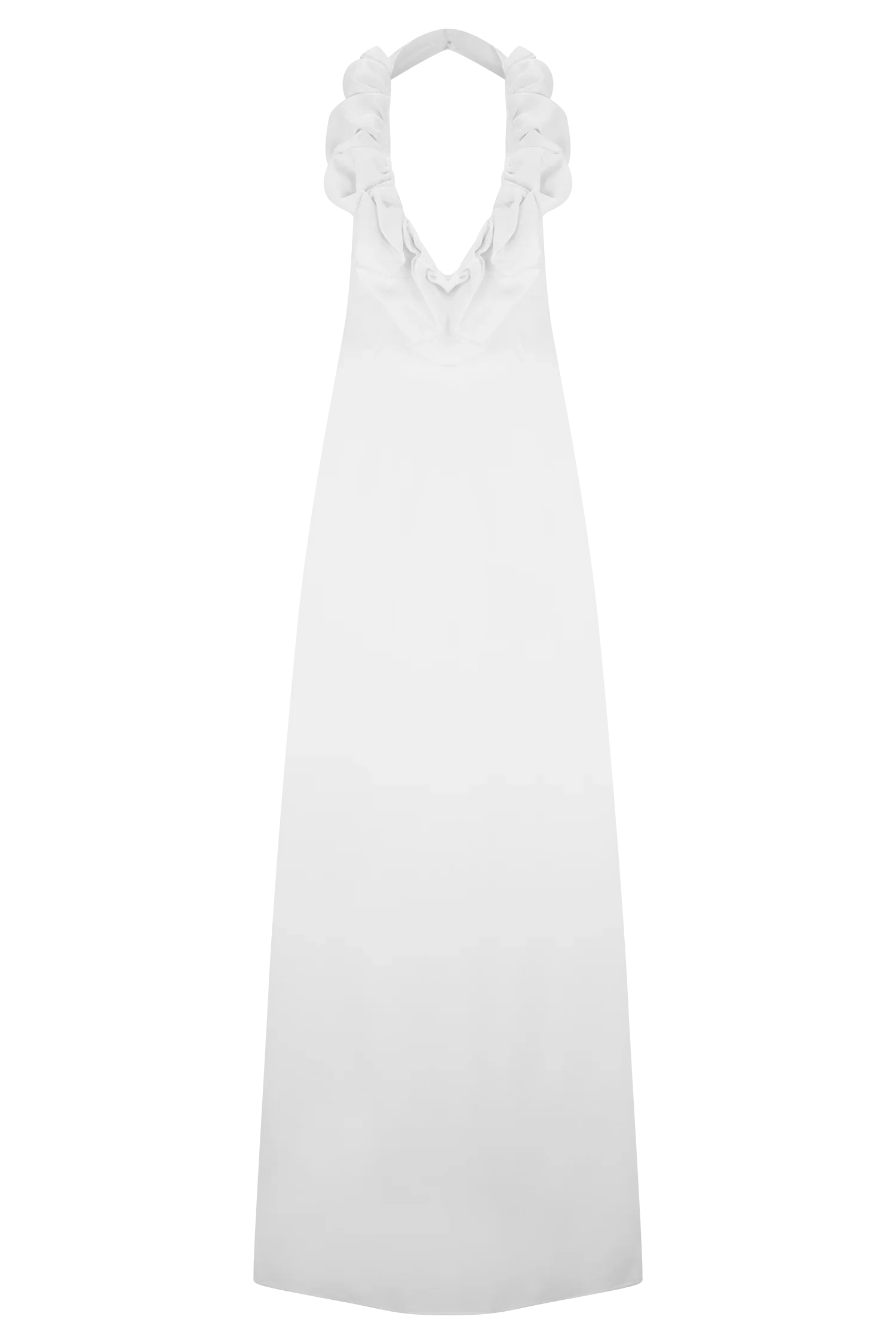 Carolyn Linen Bubble Maxi Dress White