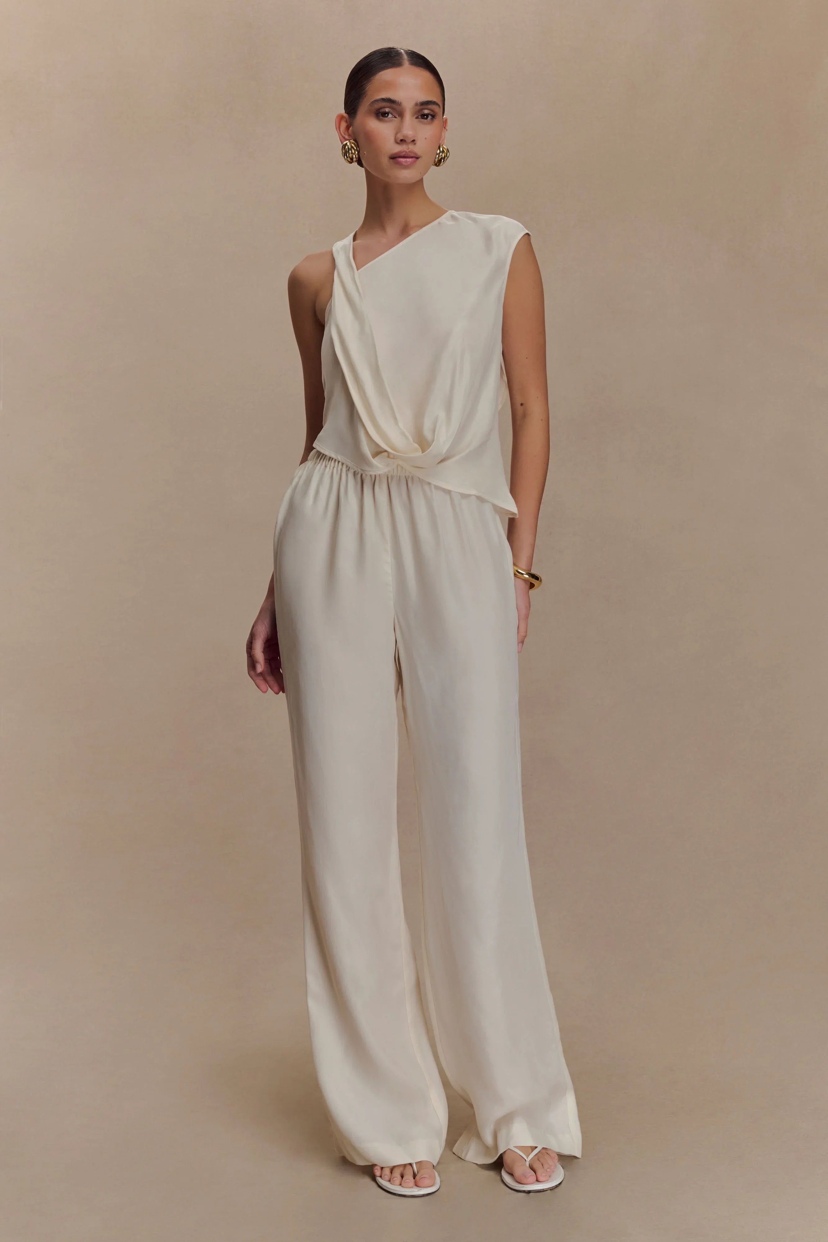 Violeta Asymmetric Top Ivory