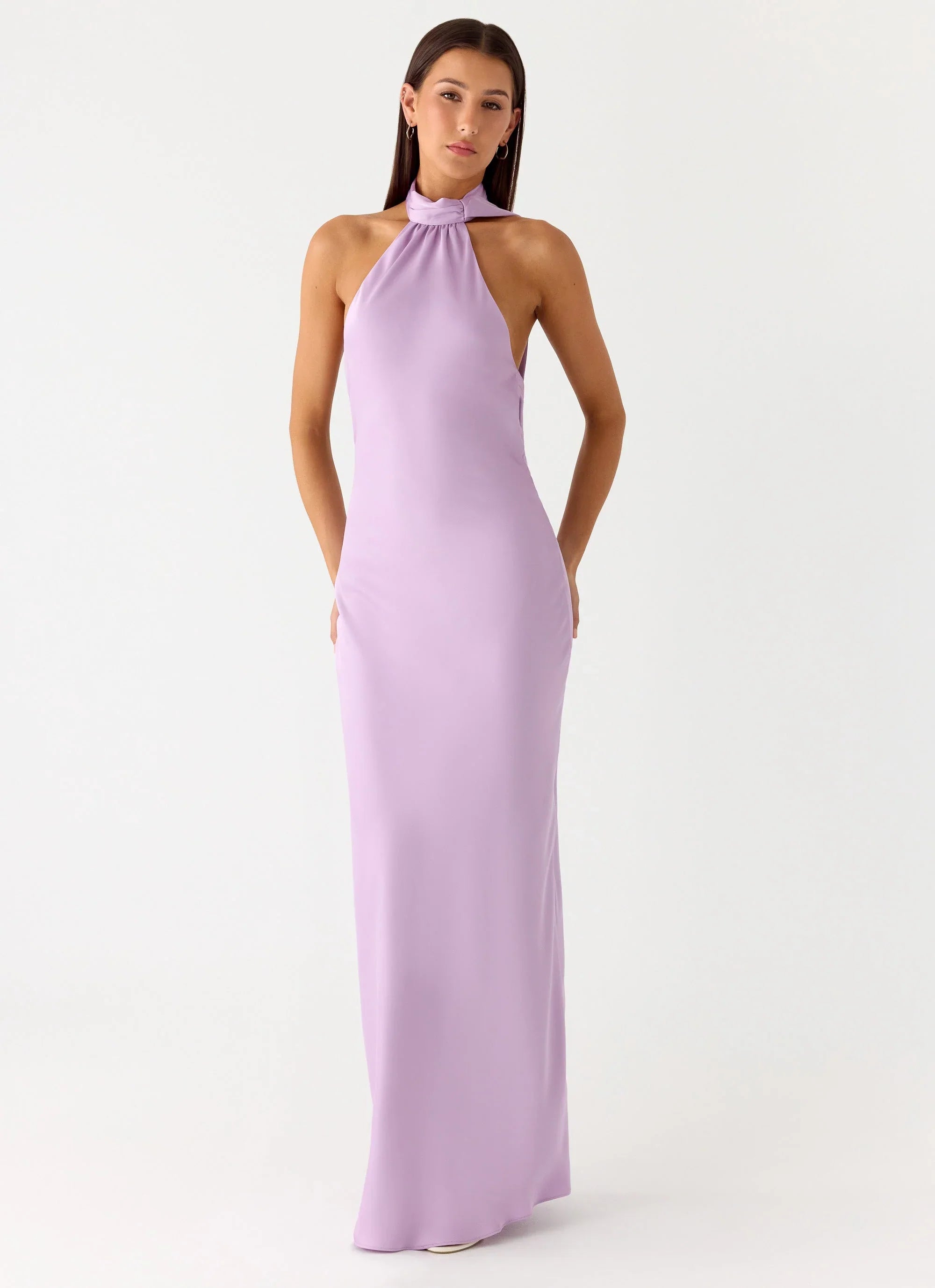 Keena Scarf Maxi Dress Lavender