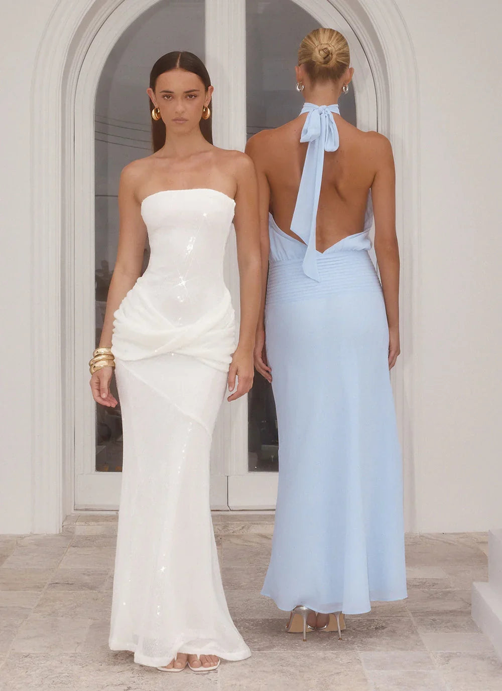 Anticipating Sequin Maxi Dress White