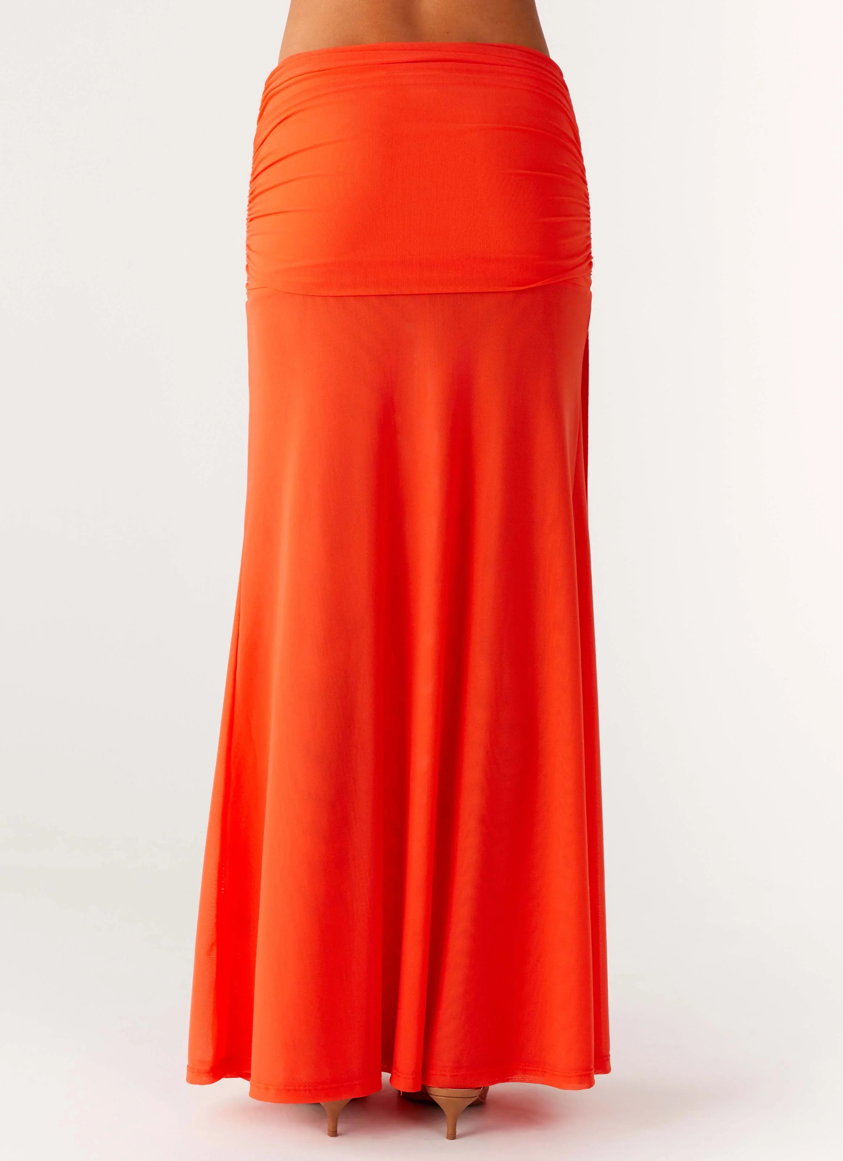 Blaze Maxi Skirt Fire Red