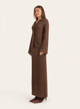 Chocolate Crinkle Jersey Long Sleeved Top