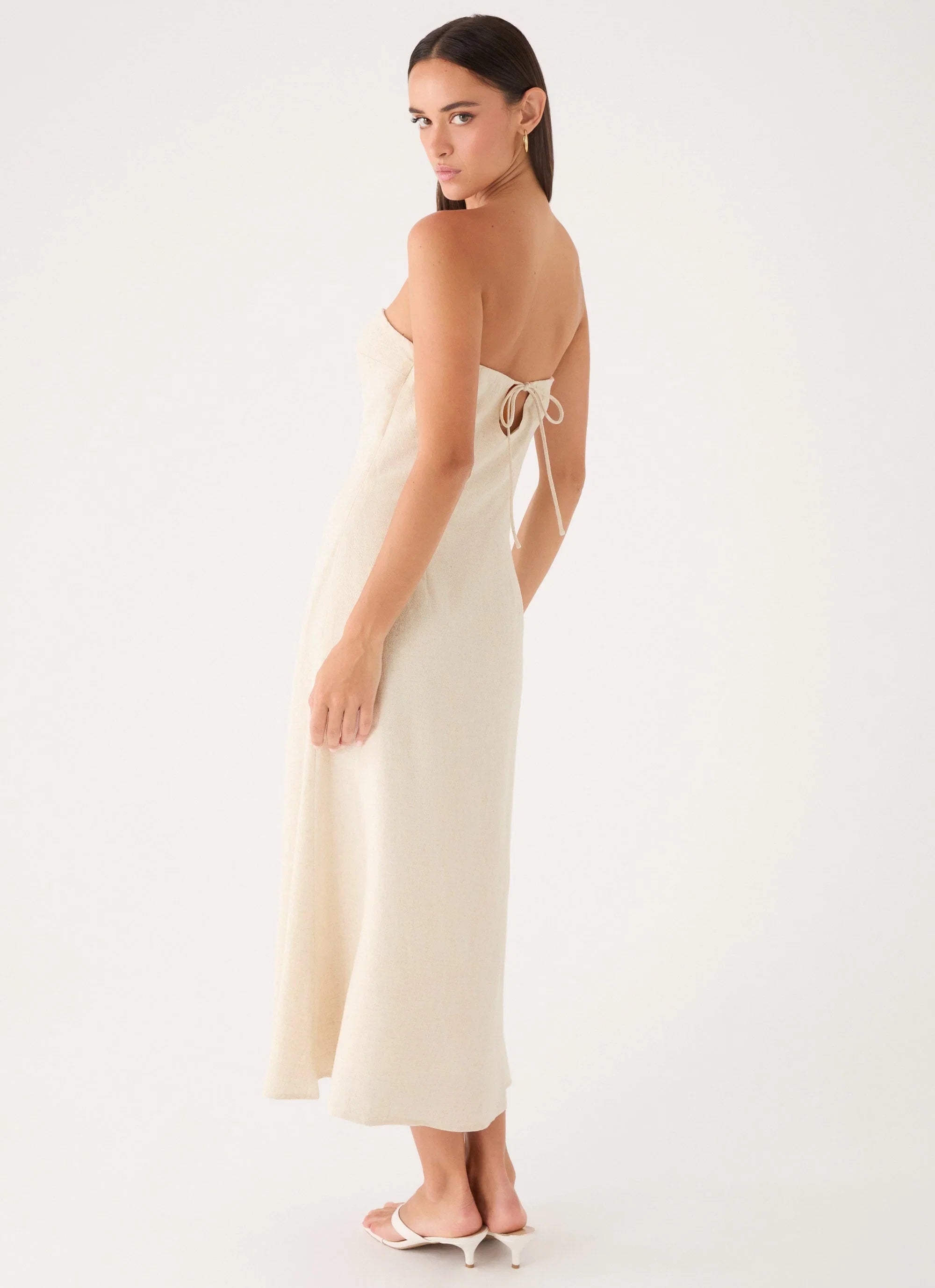 Sun Searching Midi Dress Oatmeal