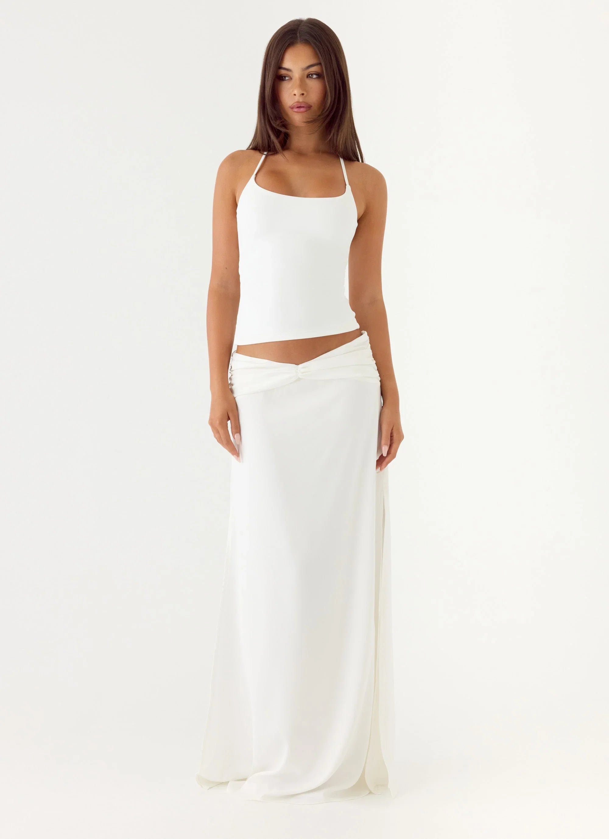 She Means It Maxi Skirt Ivory