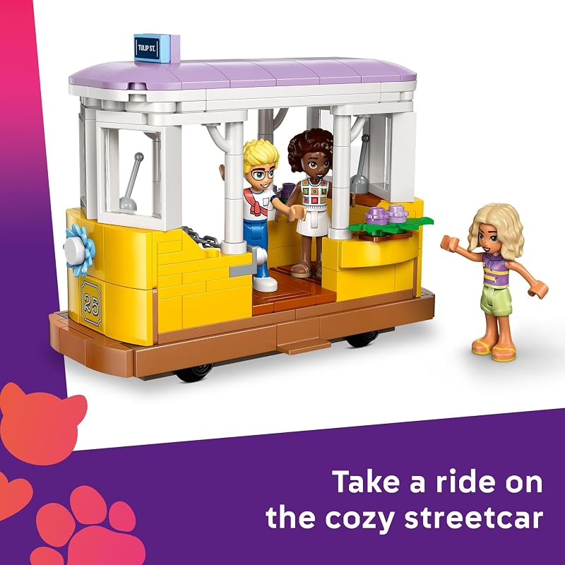 LEGO Friends Plant Café Flower Shop Pretend Play Building Toy Playset with 4 Minidolls and Cat Toy for Creative Storytelling Birthday Gift Idea for Girls and Boys Ages 9 and Up 42671