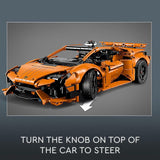 LEGO Technic Lamborghini Huracán Tecnica Orange Toy Cars Building Toys for Kids Boys Girls Ages 9 Lamborghini Toy Car W V10 Engine Steering Gift Ideas for Birthdays 42196