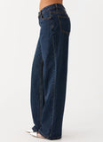 Keanna Low Rise Denim Jeans Washed Denim