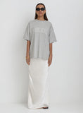 Grey Soleil Embroidered T Shirt