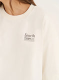 Cream Fourth Country Club Graphic T Shirt