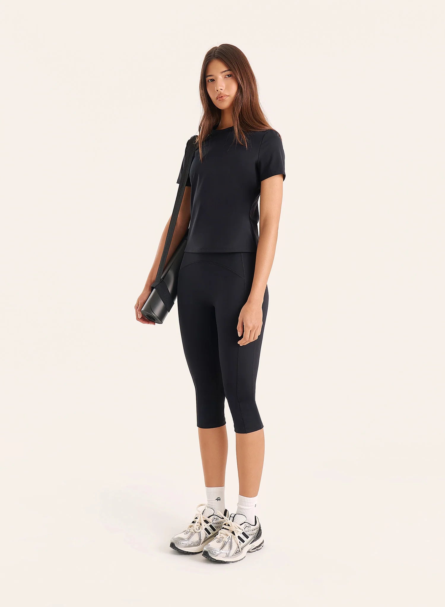 Black Soft Touch Capri Legging