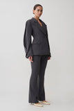 Marion Fit And Flare Pant Charcoal Shadow
