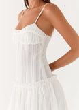 Jacinda Drop Waist Maxi Dress Ivory