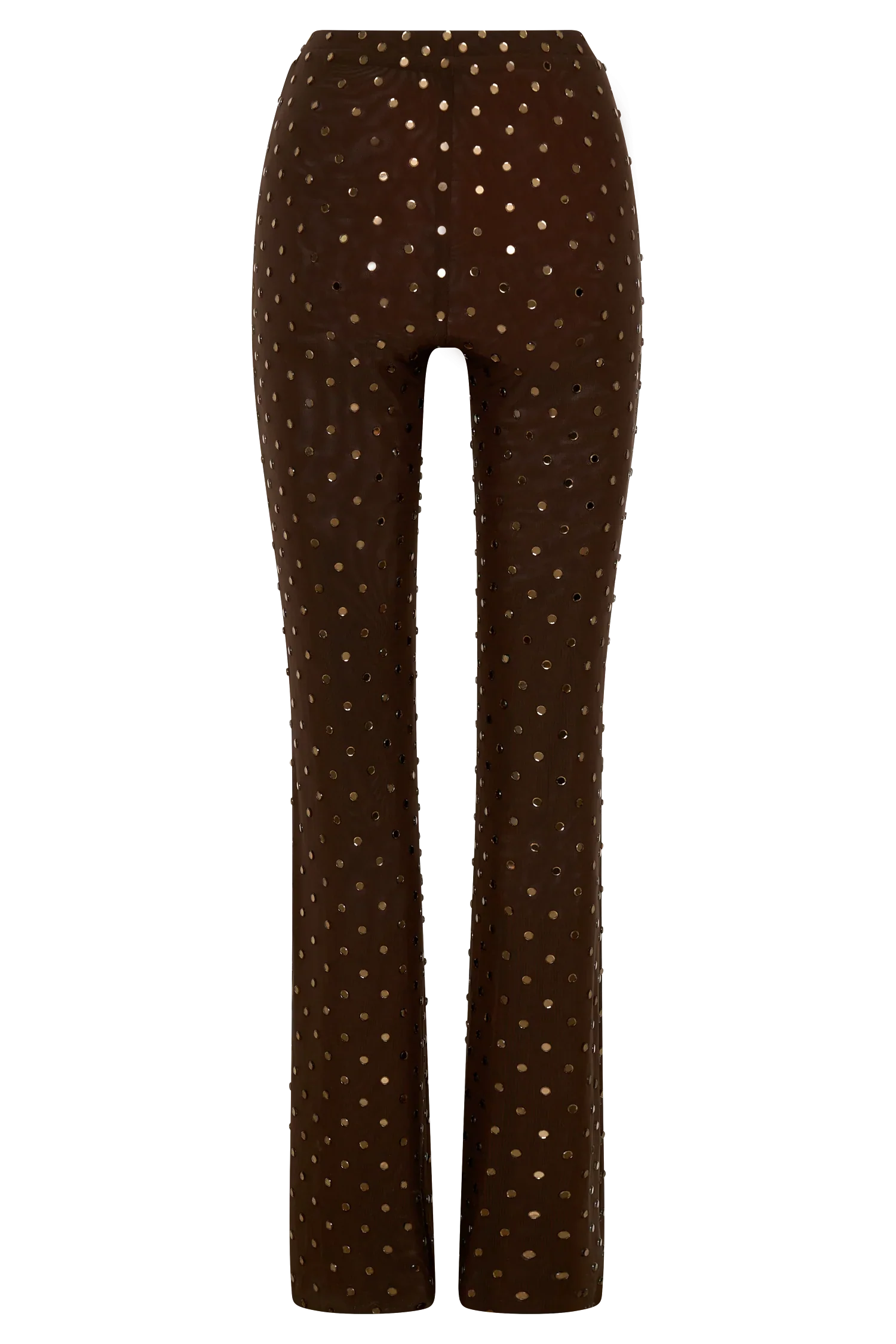 Jackie Diamante Straight Leg Pants Chocolate