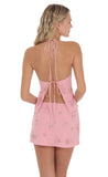 Sequin Beaded Floral Top in Pink