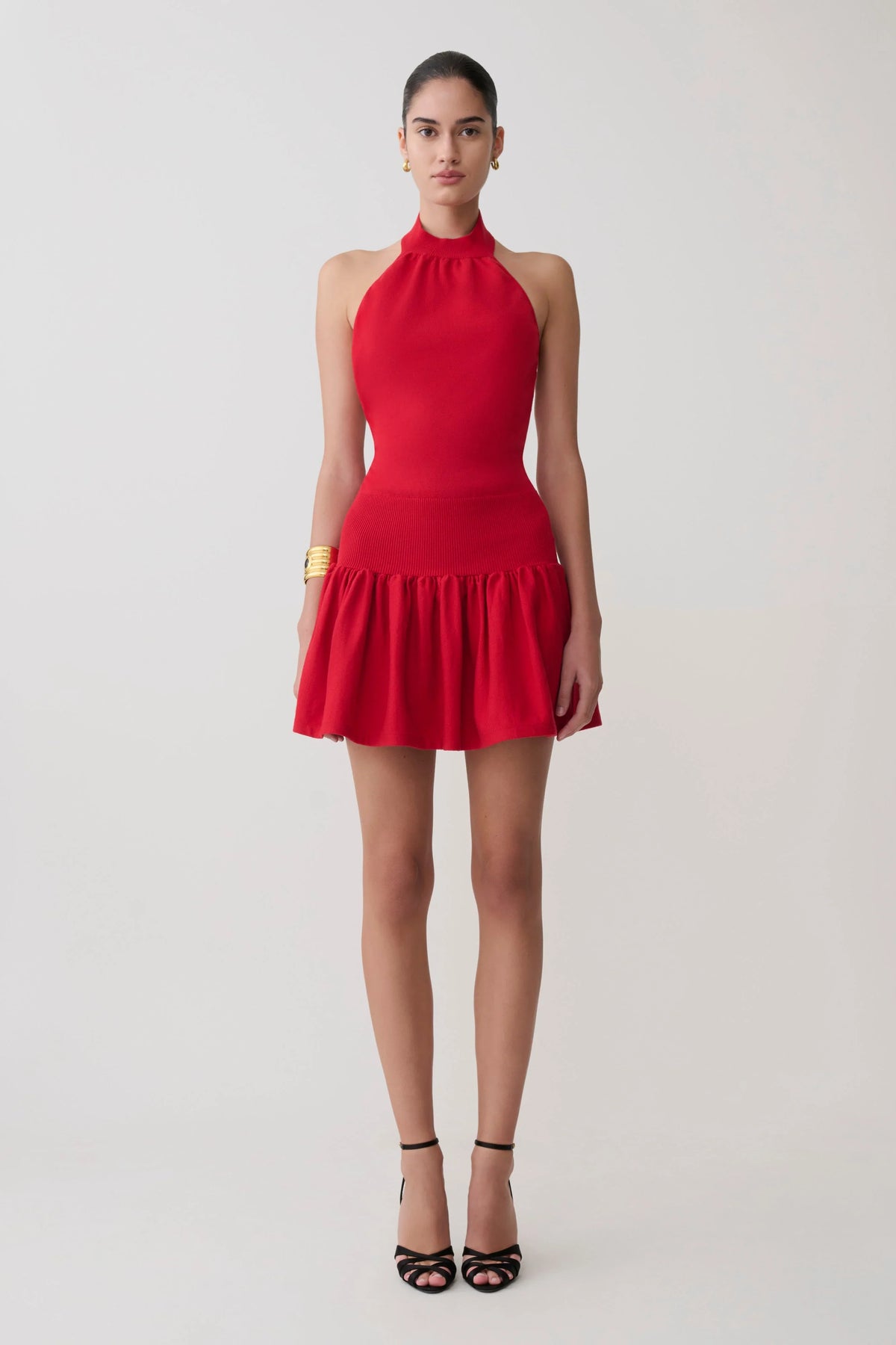 Rory Halter Mini Knit Dress Red