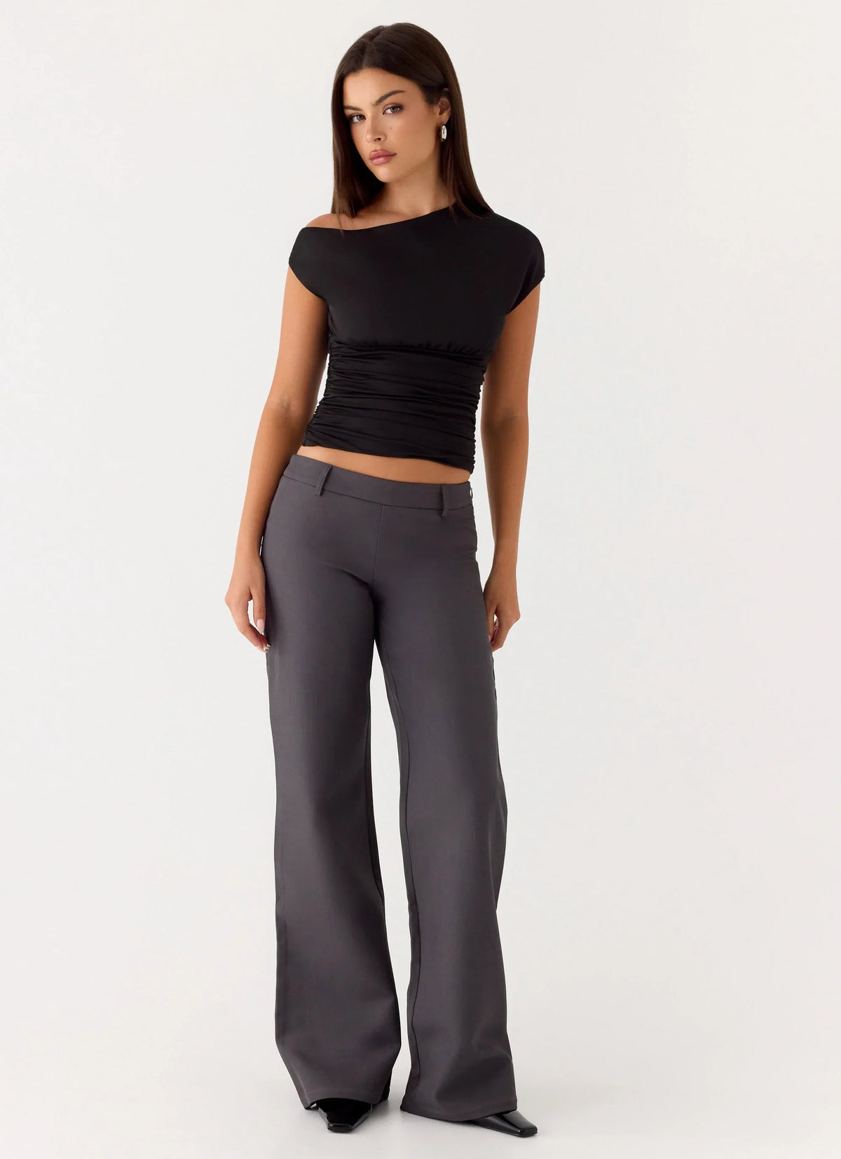 Hot as Ice Low Rise Pants Grey
