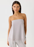 Sella Strapless Top Misty Blue