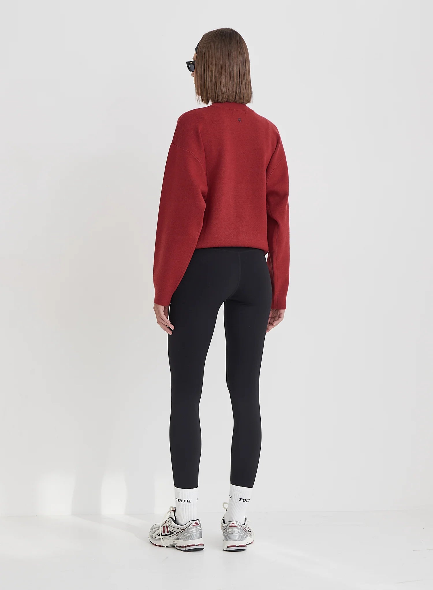 Red Fourth Branded Knitted Oversized Jumper