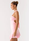Not Your Fan Cut Out Mini Dress Pink