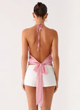 Sweet Skies Halter Top Pink