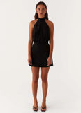Camera Shy Mini Dress Black