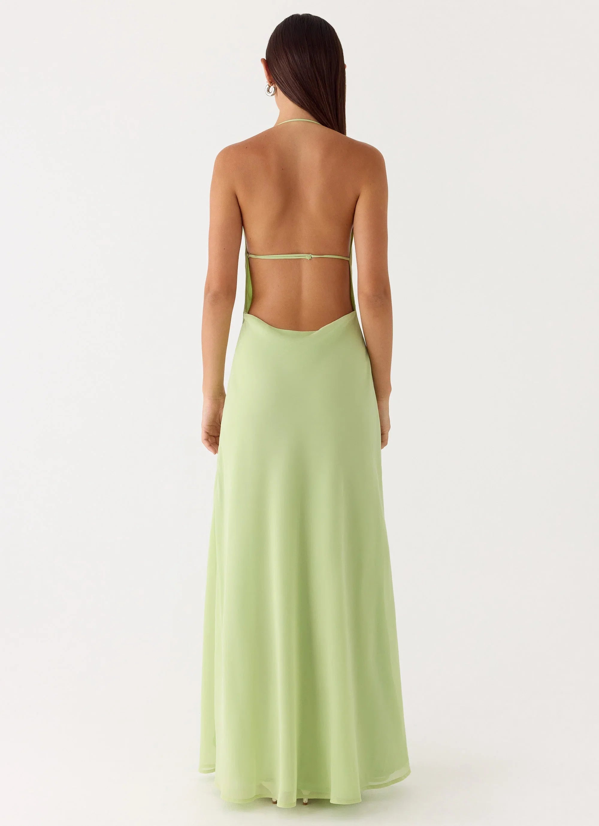 Morning Crush Cowl Maxi Dress Lime