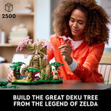 LEGO The Legend of Zelda Great Deku Tree 2in1 Model Building Set for Adults Ages 18 Collectible Zelda Kit for Home Decor Office or Bedroom Gift Idea for Fans of Video Game 77092