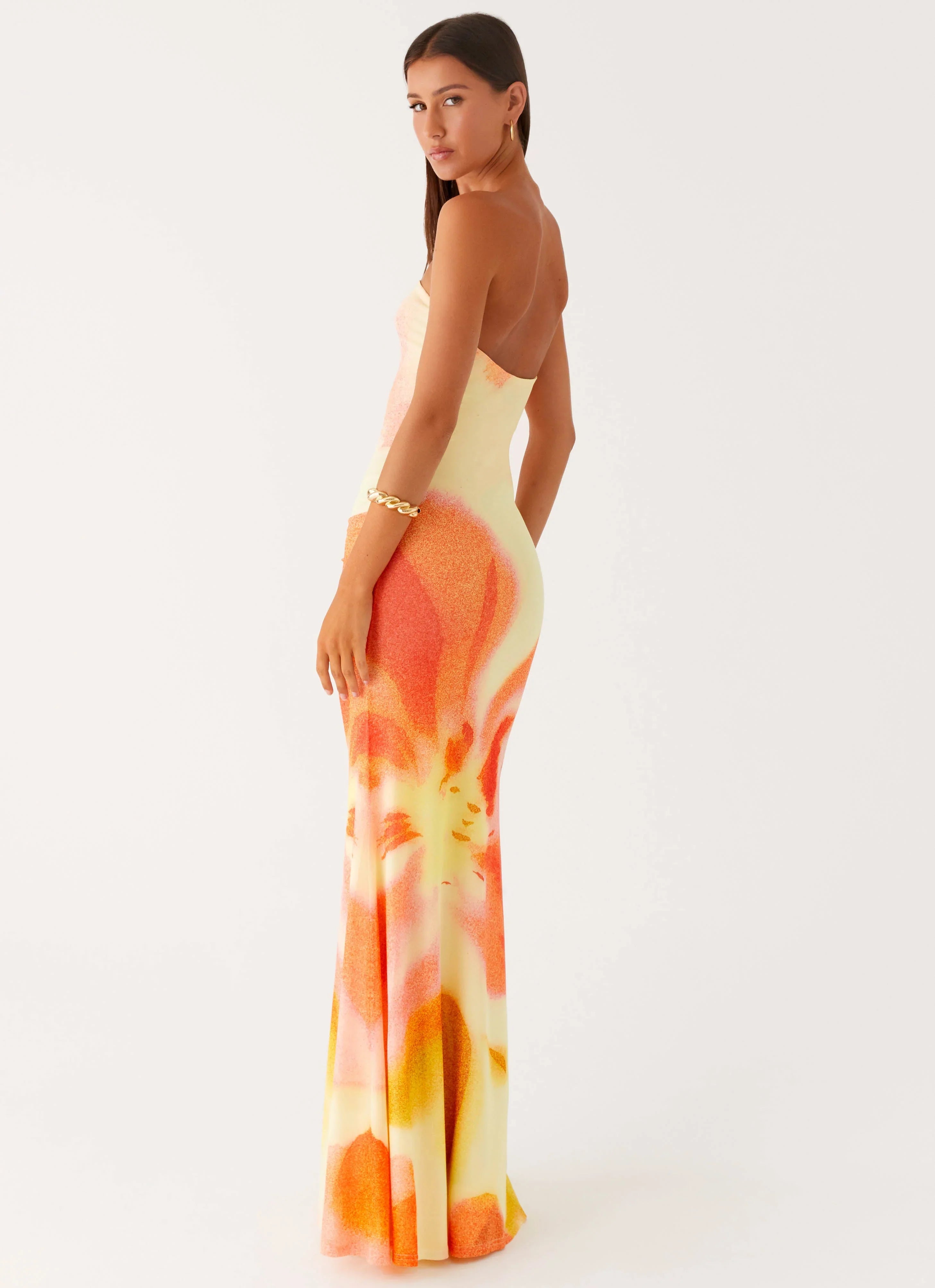 Iroha Strapless Maxi Dress Mimosa Blossom