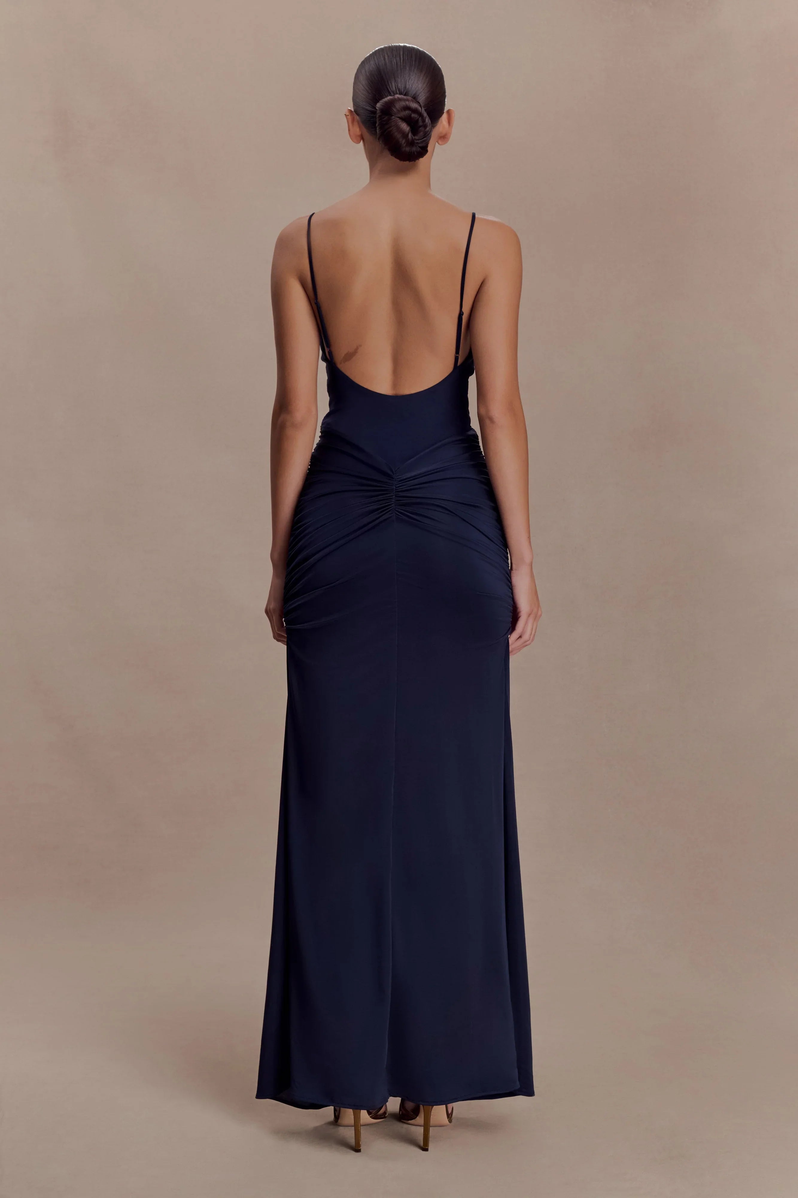 Roisin Slinky Maxi Dress Navy